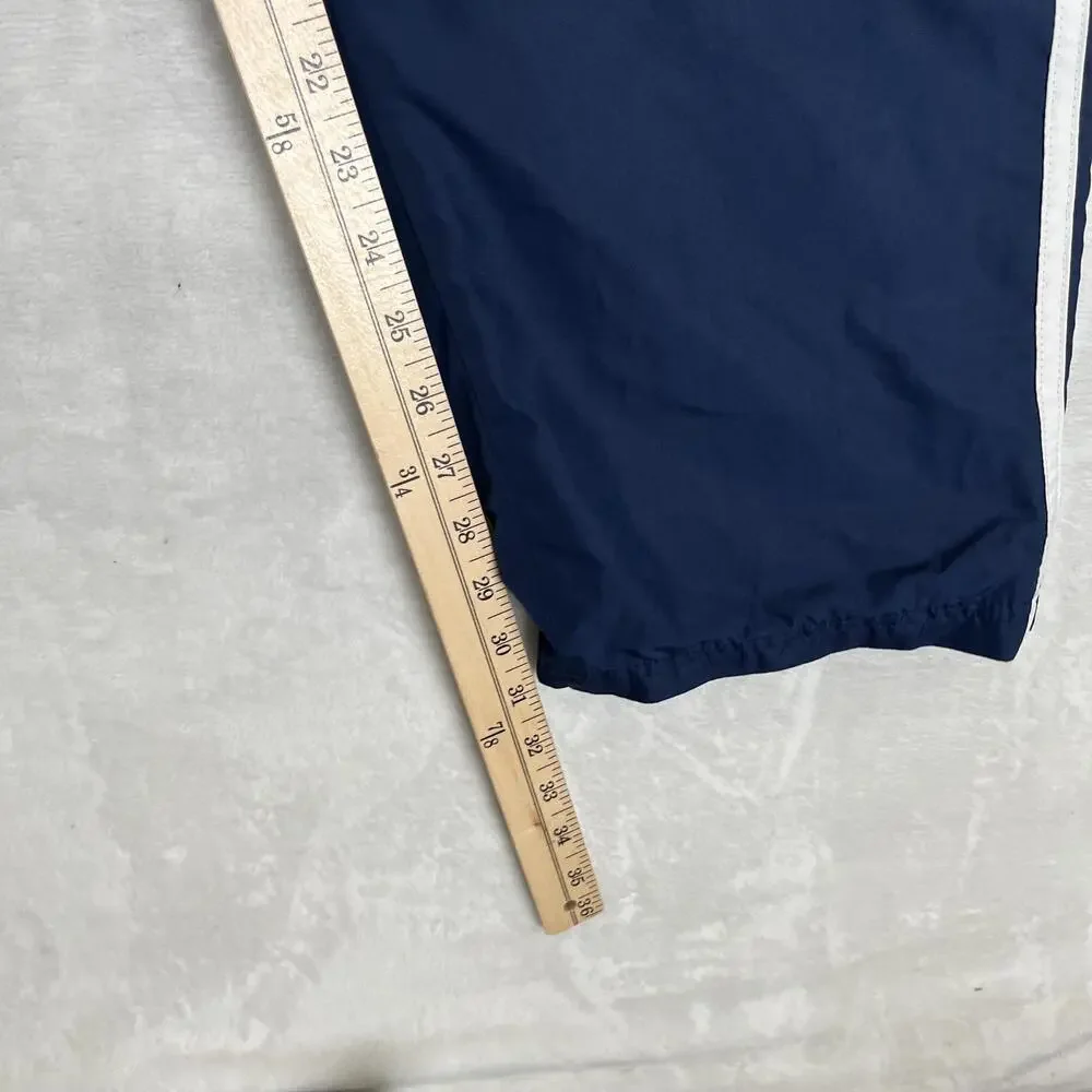 Vintage Adidas Track Pants Mens Large Blue 3 Stripe Climaproof Zip Hem Athletic